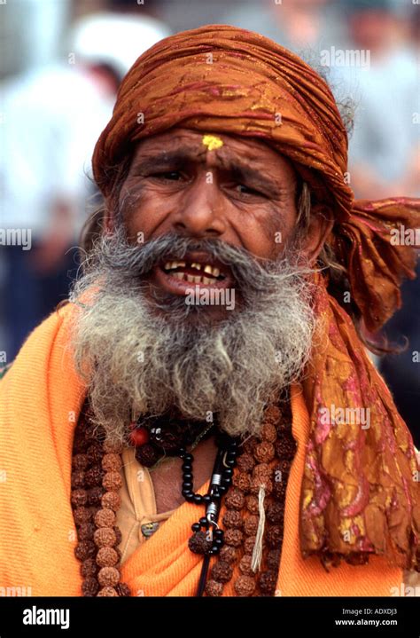 Holy man in Nepal Stock Photo - Alamy