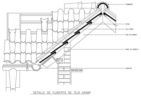 Roof Section CAD Block Design For AutoCAD File - Cadbull