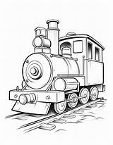 Free Coloring Pages Of Trains sketch template