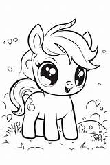 2024s Free Printable Easy Cute Horse Coloring Pages For Kids sketch template