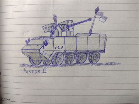 IFV "Pandur II", with ukrainian identification marks. : r/TankPorn