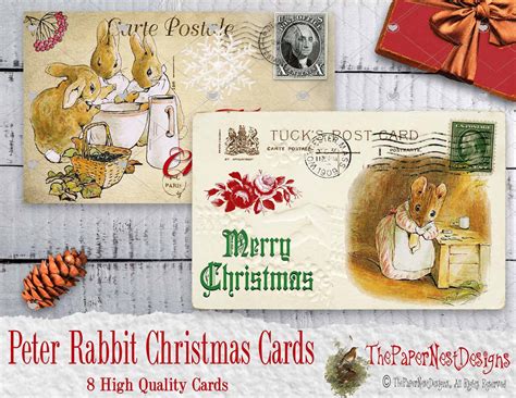 Peter Rabbit Christmas Cards, Peter Rabbit Christmas Papers, Beatrix ...