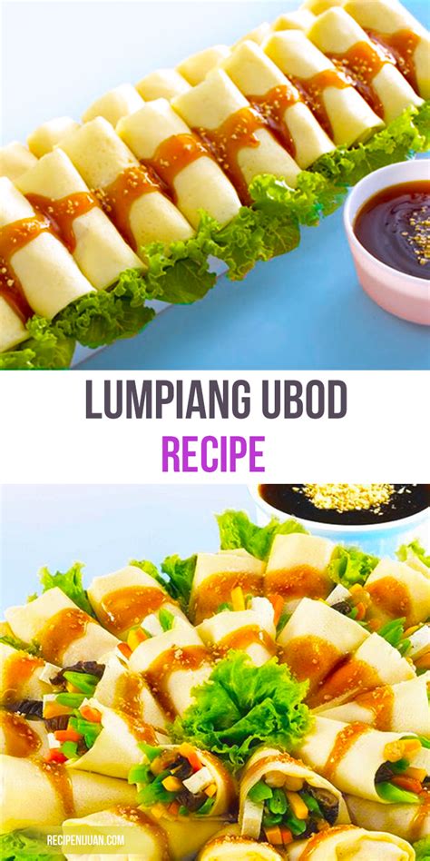 Lumpiang Ubod Recipe Filipino Lumpia with palm heart | Recipe | Recipes, Philippine cuisine ...