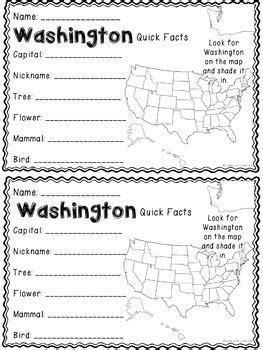 Math about Washington State Symbols by Llama with Class | TPT