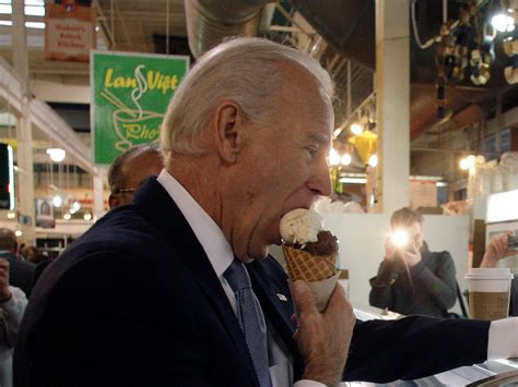 Photos of Joe Biden eating ice cream - Business Insider