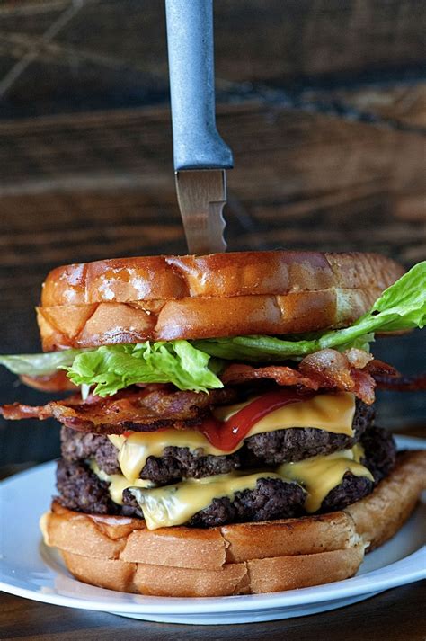 Grilled Cheese Double Bacon Cheeseburger