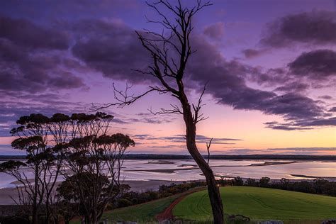 Sunset at Lake Dumbleyung Photograph by Robert Caddy