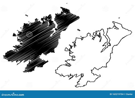 Donegal County Council Republic of Ireland, Counties of Ireland Map ...