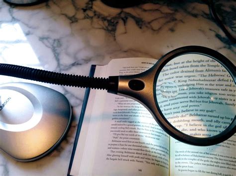 A magnifying desk lamp that illuminates and magnifies will aid in your ...
