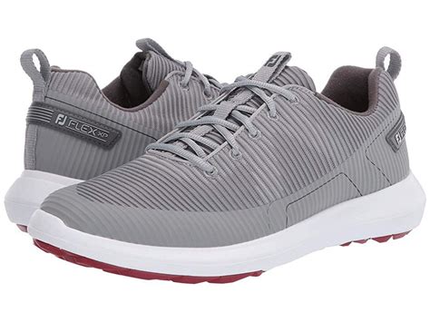 FootJoy Flex XP Men's Golf Shoes Grey | Golf shoes, Shoe size chart, Spikeless golf shoes