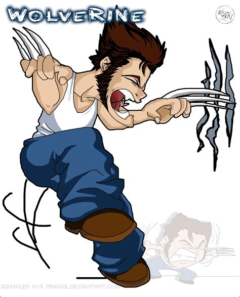 Wolverine Cartoon Style by InvisibleRainArt on DeviantArt