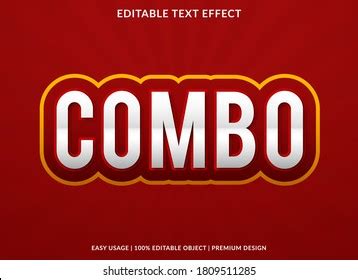 Combo Text Effect Template Design Bold 库存矢量图（免版税）1809511285 | Shutterstock