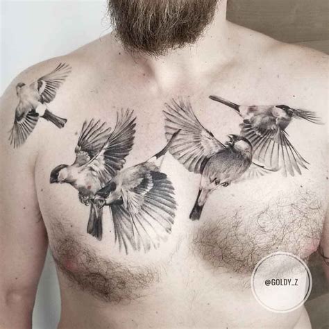 Share 92+ about bird chest tattoo super cool - Billwildforcongress