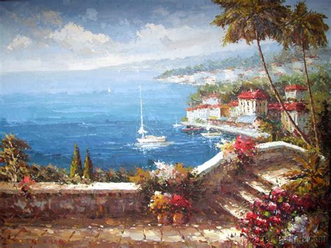 Mediterranean Sea - 0008 - Mediterranean Sea - Landscapes Paintings