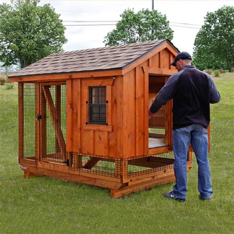 Combination 5'x7' Chicken Coop - New England Outdoor - Sheds, Garages, Gazebos, Pergolas, Pavilions