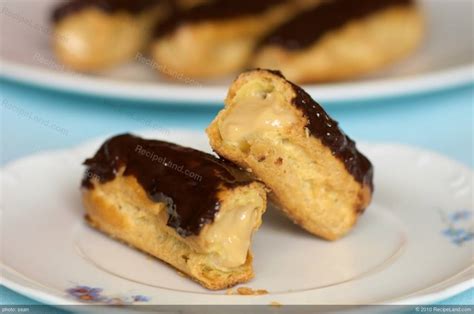 Caramel Chocolate Eclairs Recipe