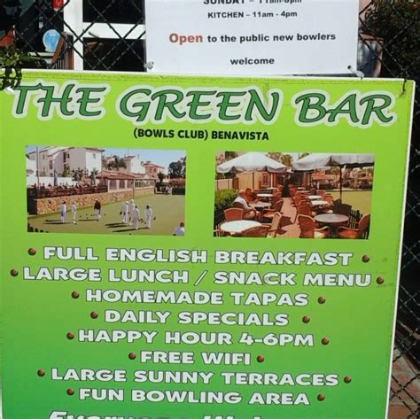 The Green Bar - Bowls Club Benavista
