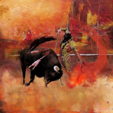 Matador And Bull Oil Painting at PaintingValley.com | Explore ...