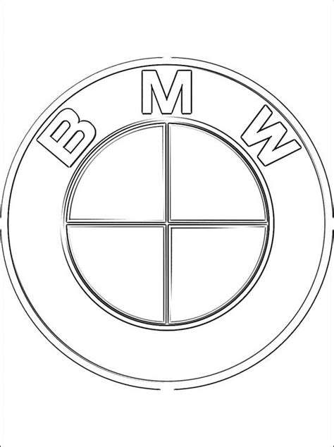 Coloring pages: BMW - Logo, printable for kids & adults, free