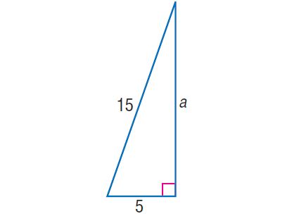 Missing Side of a Right Triangle Worksheet