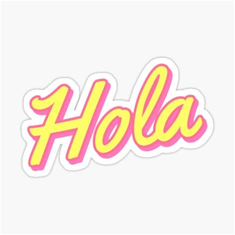 Hola Stickers | Redbubble