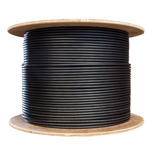 Cable, Bulk, CAT6, 550MHz, Shielded (STP), Solid, 23 AWG, PVC, Black ...