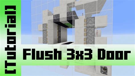 Completely Flush Hidden 3x3 Piston Door [Tutorial] - YouTube