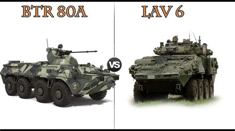 BTR 80A vs LAV 6 - YouTube
