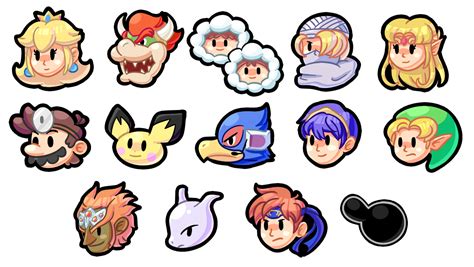 Super Smash Bros icons (Melee gang) by https://www.deviantart.com ...