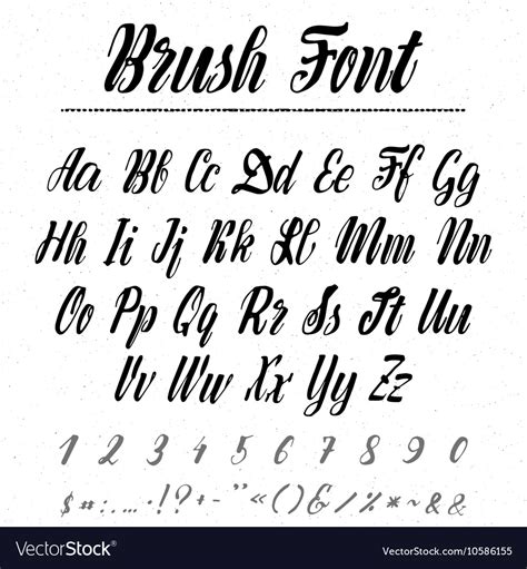 Font - handwriting brush it can be used to create Vector Image