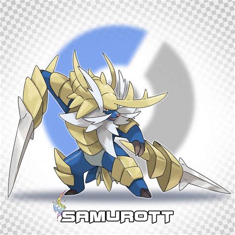 Shiny Gazza Art on Instagram: “Mega Samurott Water/Steel type Ability: Shell armor Nega evolves ...