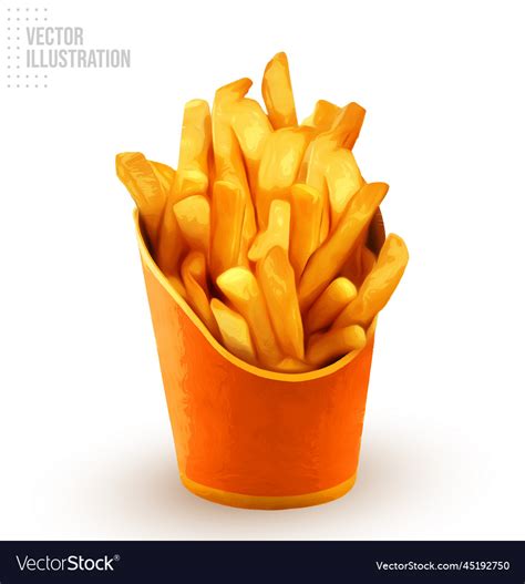 French fries Royalty Free Vector Image - VectorStock