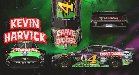 Kevin Harvick to run 'Grave Digger' paint scheme at Nashville | NASCAR