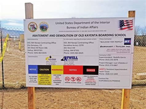 The demo of the old Kayenta Boarding... - Kayenta Township