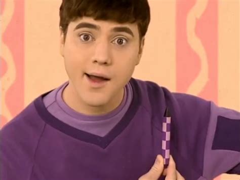 Joe's crayon is purple, it matches his shirt. | Blue’s clues, Donovan patton, Blue's clues and you