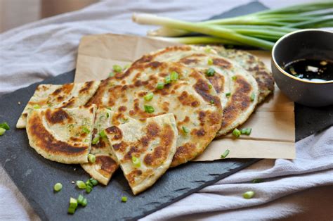 Crispy Chinese Scallion Pancakes — The Sweet & Sour Baker