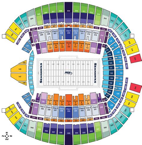 Seattle Seahawks Seating Chart at CenturyLink Field | Seattle Seahawks ...