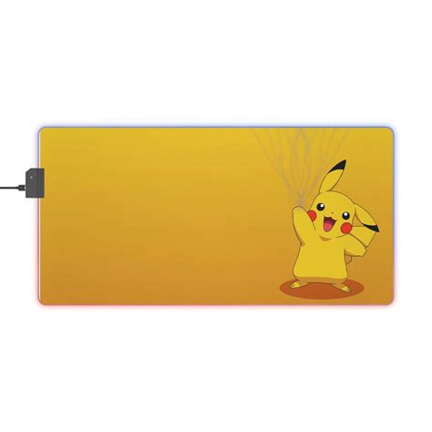 LED Gaming Mouse Pad Pikachu Mouse Pad Pokemon Desk Mat - Etsy