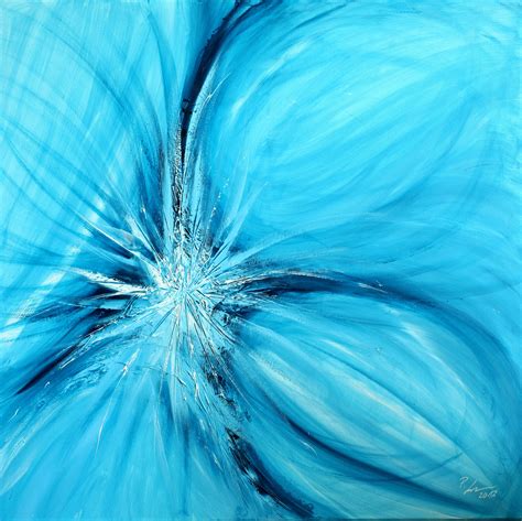 Blue & black abstract acrylic painting - Emotions IV | Abstract painting acrylic, Abstract ...