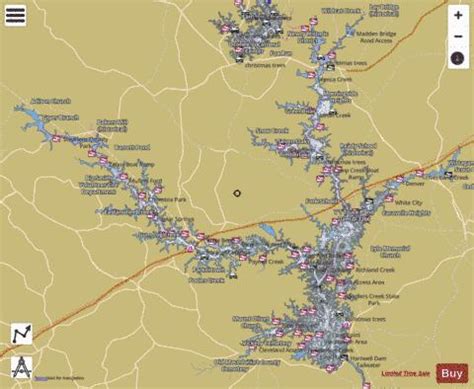 Lake Hartwell Fishing Map | Nautical Charts App