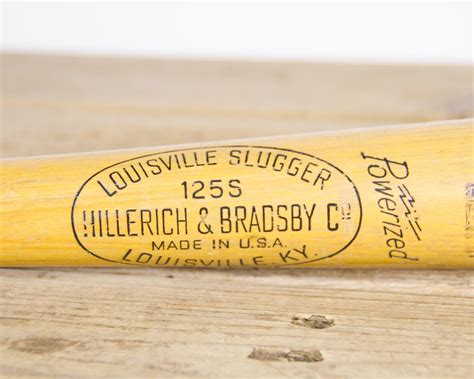 Vintage Wooden Baseball Bat / Louisville Slugger 125S Nelson Fox Baseball bat / Baseball Decor ...