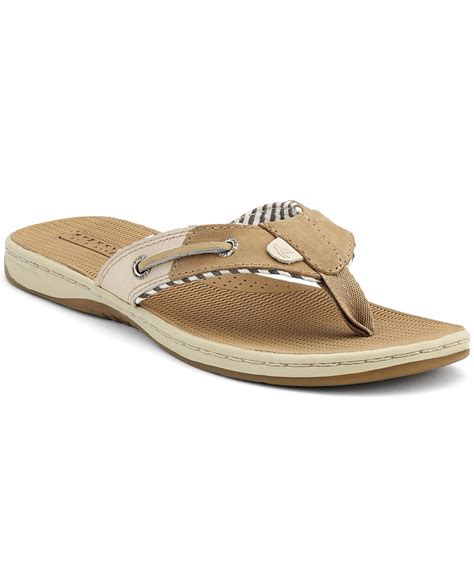 Sperry top-sider Sperry Women'S Seafish Thong Sandals in Natural | Lyst