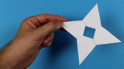 Origami Shuriken - How To Make a Paper Ninja Star Shuriken - YouTube