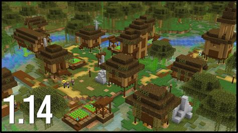 What Would A 1.14 Swamp Village Look Like In Minecraft? - YouTube