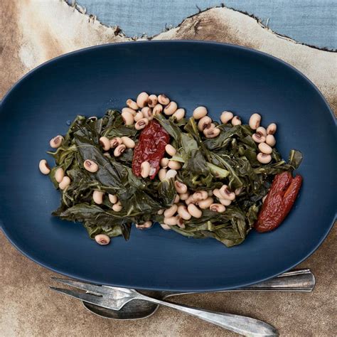 Collard Greens with Black-Eyed Peas Recipe - Bobby Flay