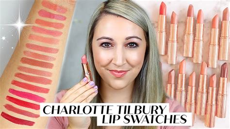 Charlotte Tilbury Kissing Lipstick Swatches | Lipstutorial.org