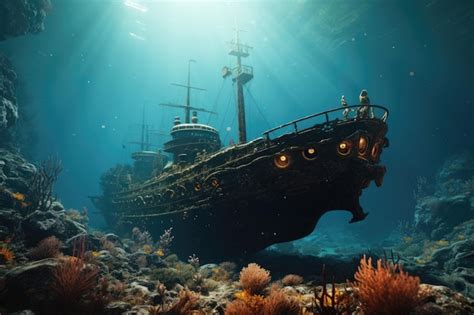 Premium Photo | Ancient shipwrecks and historical relics