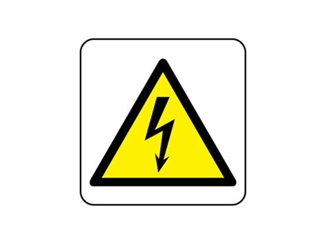 Electrical Hazard Symbol Sign - Mandatory Signs - Safe Industrial