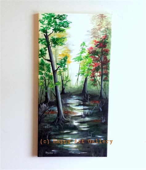 The Swamp Landscape Painting Landscape Art Swamp Painting - Etsy