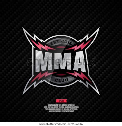 Modern Professional Logo Design Mma Club Stock Vector (Royalty Free) 489556816